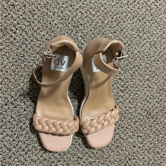 DV by Dolce Vita Women's Nude Braided Heels - Picture 1 of 2